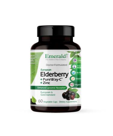 Emerald Laboratories Elderberry + PureWay C + Zinc 60 Vegetable Caps