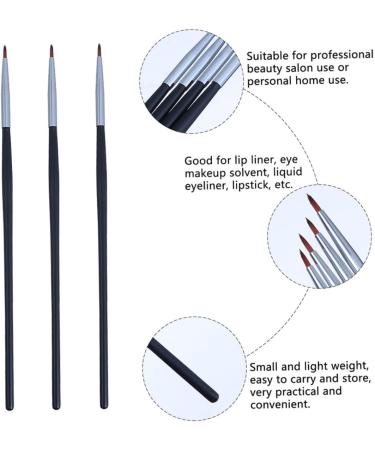 HAPINARY 5pcs Fine Eyeliner Brush Eyeliner Lip Mask Brush Cosmetic Lip Brush Gel Eyeliner Lip Gloss Fiber - Buy Online on GoSupps.com