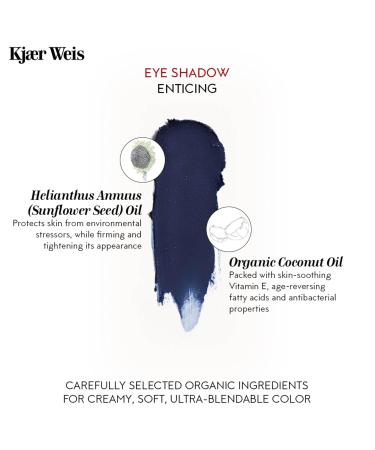 Kjaer Weis Cream Eyeshadow | Highly Pigmented Metallic Gold | Organic Blendable Cruelty-Free Makeup for Long Lasting Looks - Buy Online on GoSupps.com