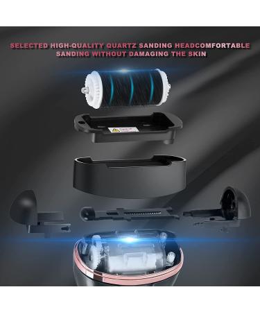 Electric Callus Remover for Feet | Rechargeable Waterproof Pedicure Kit with 22 Tools | Wet & Dry Foot File for Dead Skin & Cracked Heels | 3 Roller Heads, 2 Speeds - Buy Online on GoSupps.com