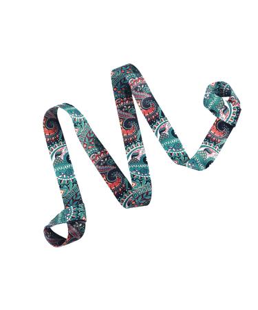 1 piece of yoga mat adjustable yoga mat carrying strap yoga mat harness strap sling fitness exercise belts stretch pilates belts back padding belts training resistance straps (green)