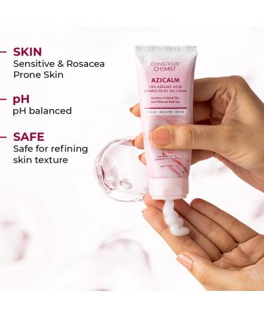 Conscious Chemist 10% Azelaic Acid Cream 50g | Face Moisturizer for Acne-Prone Skin Redness Relief & Irritation | For Men & Women | All Skin Types | Azicalm - Buy Online on GoSupps.com