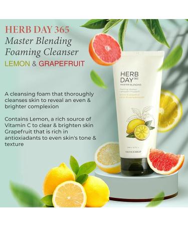 THE FACE SHOP Herb Day 365 Cleansing Foam Lemon - Buy Online on GoSupps.com
