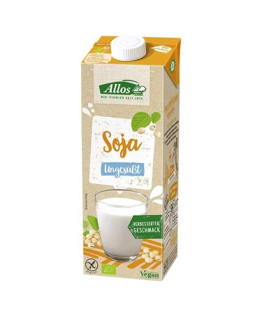 Allos Organic Soya Drink unsweetened 12-pack (12 x 1 L)