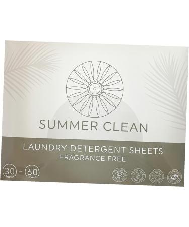 Eco-Friendly Laundry Detergent Sheets - Fragrance-Free Hypoallergenic Plastic-Free (30 Sheets 60 Loads) - Safe & Chemical-Free Cleaning Solution - Buy Online on GoSupps.com