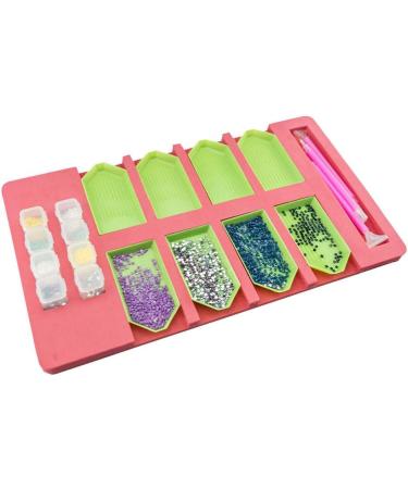 HXYQMMY Diamond Painting Accessories Tray Organizer - 8 Slots Multi-Boat Holder for Square Bead Storage Containers - Ideal Craft Tool Kit for Adults - Buy Online on GoSupps.com