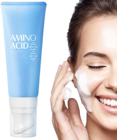  JPSDOWS Amino Acid Face Wash - Gentle Hydrating Facial Cleanser with Brush | 120g Oil Free Nourishing Face Wash for Oily Skin & Skin - Buy Online on GoSupps.com