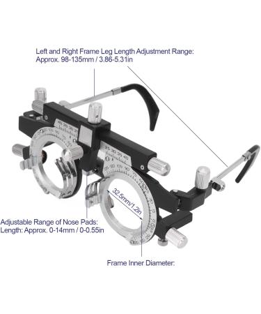 Optical Trial Frame Adjustable Optometry Optical Trial Lens Frame Universal Optometry Test Lens Optical Test Eyepiece for Visual Inspection in Optical Shops Hospitals - Buy Online on GoSupps.com