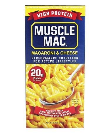 Muscle Mac High Protein Macaroni and Cheese 20g Protein per serving (2 Pack)