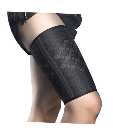 Yardwe 2 Pcs Thigh Protector Pads - Elastic Thigh Support Braces for Basketball & Sports - Inner Thigh Hamstring Compression Sleeve - Buy Online on GoSupps.com