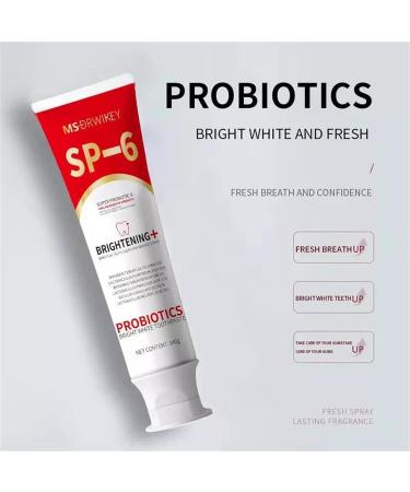 Ms Drwikey Probiotics Brilliant White Toothpaste 120g Ms Drwikey Super Probiotic-6 Toothpaste Deep Cleaning Toothpaste Sp-6 Ultra Whitening Toothpaste Fresh Breath (1PC) - Buy Online on GoSupps.com