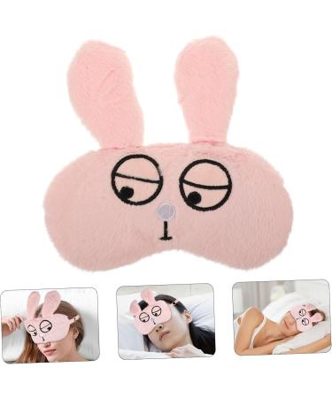 Didiseaon Pink Plush Blindfold Sleep Mask - Comfortable & Stylish Eye Cover for Restful Sleep - Buy Online on GoSupps.com