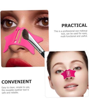 Housoutil Eyeliner Aids Eyeshadow Silicone Molds Makeup Tools Eye Liner Stencils for Eyes Nose Multifunction - Buy Online on GoSupps.com