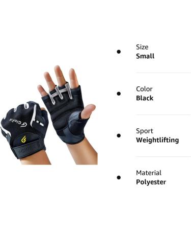 Glofit Workout Gloves - Full Palm Protection, Extra Durability - Men & Women - Suede Cushion Pads - Fingerless Gym Gloves - Black Large - Buy Online on GoSupps.com