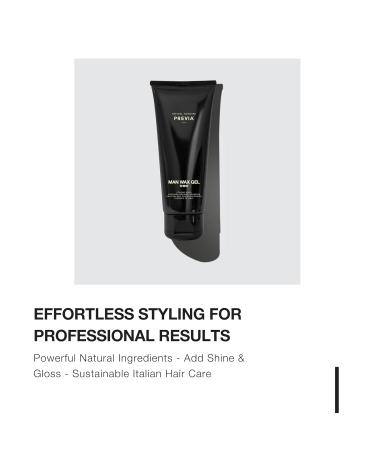 PREVIA Man Wax Gel - Strong Hold Shine Hair Styling Paste 6.7 oz | Molding Hair Paste for Men - Buy Online on GoSupps.com