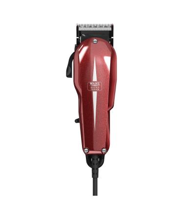Wahl Burgundy Super Taper Professional Hair Clippers Pro Haircutting Kit Clippers for Bulk Hair Removal Taper Fade Adjustable Lever Corded Lightweight Barbers Supplies