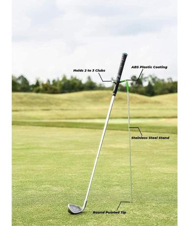 V-Shaped Golf Club Stand - Durable Stainless Steel, Keeps Clubs Clean & Dry, Easy to Carry - Buy Online on GoSupps.com