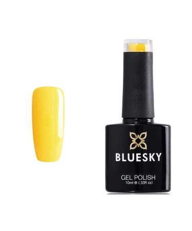 Bluesky Gel Nail Polish Yellow Shimmer Bicycle Yellow Paradise Summer Color UV LED Soak Off 10ml