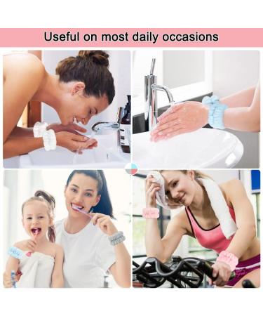 Shintop 8 Pieces Face Wash Bracelets - Gray White Pink Blue | Durable & Stylish for Daily Skincare - Buy Online on GoSupps.com