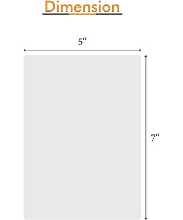 TYH Supplies 100-Pack 5 x 7 Inch 5 Mil Clear Hot Glossy Thermal Laminating Pouches Lamination Sheet Laminator Pockets 5" x 7" Inch 100 Pack - Buy Online on GoSupps.com