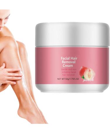 Vgvgaj Peach and Honey Facial Hair Removal Cream - Natural and Fast Hair Remover Moisturizing and Soothing for Sensitive Skin - Buy Online on GoSupps.com