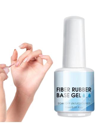 dzqad Nail Repair and Structuring Gel Transparent Reconstructing Gel for Damaged Nails | 15ml Transparent Manicure Accessories Requiring UV/LED Curing for Salon Home and