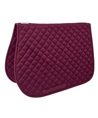 Dover Saddlery Quilted All-Purpose Saddle Pad Burgundy