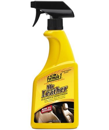 Formula 1 Mr. Leather Cleaner and Conditioner Spray, Enriched Leather  Conditioner for Car Interior, Shoes 