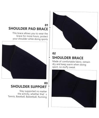 Warm Double Shoulder Support Brace - Heated Shoulder Pads for Men | Fitness Stabilizer Protector - Buy Online on GoSupps.com