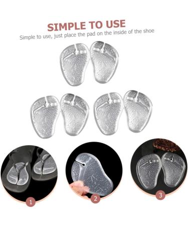 Buy Ipetboom 3 Pairs Forefoot Slipper Pads - Clear Cushion Inserts for Women s Heels Non-Slip Gel Foot Pads for Sandals & Pumps - Comfort & Support for All-Day Wear - Buy Online on GoSupps.com