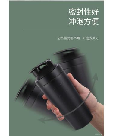 Soynogya Protein Shaker 750ml - Stainless Steel Sports & Fitness Blender for Egg White & Protein - Black - Buy Online on GoSupps.com