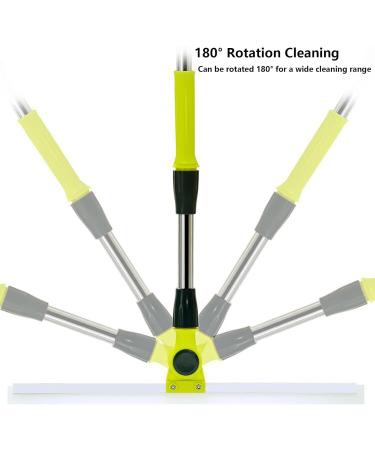 Silicone Brooms for Floor Cleaning with 51 Long Handle Silicon Broom Squeegee for Floor for Smooth Floors Rugs Windows - Buy Online on GoSupps.com