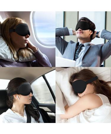 Sleep Eye Mask for Women Men 3D Contoured Cup Sleeping Mask Breathable Blackout Blindfold Eye Cover with Adjustable Strap for Side Sleeper Concave Molded Night Sleeping Travel Shift Work Yoga Meditation 1 count (Pack of 1) - Buy Online on GoSupps.com
