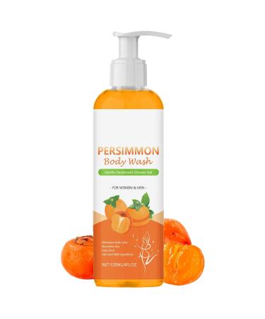G n rique Shower Body Wash Persimmon Bath Gel 0.4 Inches Moisturizing & Refreshing Odor Remover Physique Clean Perfect for All Day Women Men Teens and Kids