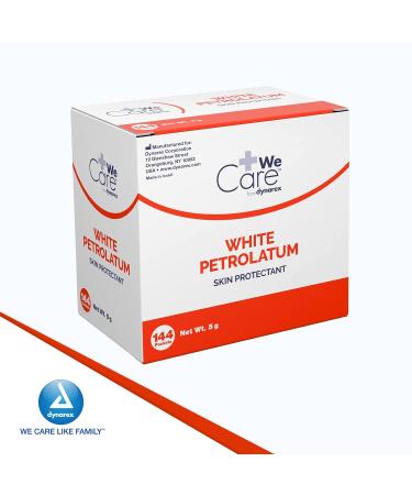 Dynarex White Petrolatum Ointment 144x5g - Skin Irritation & Diaper Rash Relief - Buy Online on GoSupps.com
