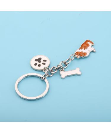 Ensianth Dog Keychain | Perfect Gifts for Dog Lovers & Owners | Paw Print Design | Ideal for Moms & Dads | Cute Shetland Sheepdog Keyring - Buy Online on GoSupps.com