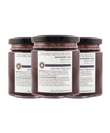 Extra red fruit jam La cullera 250 g pack 3 bottles - SEDOVIN LA COMFORTABLE PURCHASE