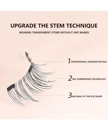 1 Pair Magnetic Eyelashes No Glue Needed Reusable Magnetic Eyelashes with Applicator Magnetic Lashes Durable Russian Strip Lashes for Party and Daily Wear Natural Eyelashes - Buy Online on GoSupps.com