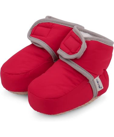 LACOFIA Baby Anti-Slip Soft Sole Winter Boots - Red (0-6 Months) - Buy Online on GoSupps.com