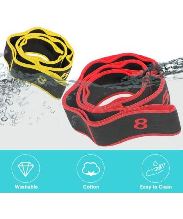 2-Pack Elastic Fitness Training Bands with Loops | Washable Gymnastics & Yoga Stretch Bands - Buy Online on GoSupps.com