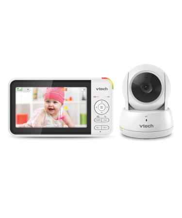 VTECH Video BabyPhone-31 hours of battery life (only audio) 5-inch LCD screen swivel-crazy zooming 300m range night vision soothing noises secure transmission-VM924 - Buy Online on GoSupps.com