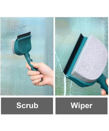 2-in-1 Wiper Glass Cleaning Brush Scraping and Washing Glass Cleaner Windscreen Wiper Double Sided Glass Cleaner Window Wiper Multipurpose Cleaning Brush Household Surface Cleaner Wiper Yellow - Buy Online on GoSupps.com