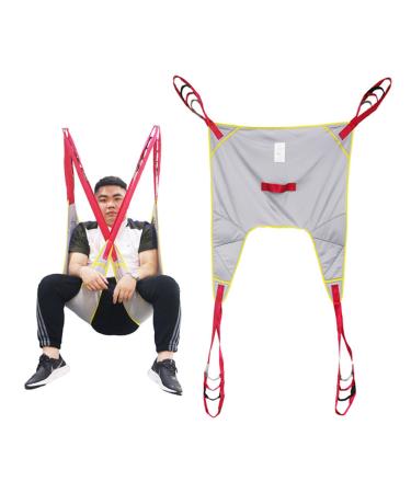 Patient lift toilet application large sling for the shower home use transfer belt disabled toilet full body application for patients shower bathroom toilet walk (color: c size: l c