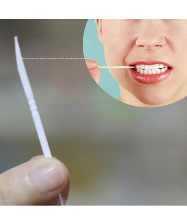 Libcflcc Oral Care Double Head Plastic Toothpicks - 120pcs for Effective Teeth Cleaning - Buy Online on GoSupps.com