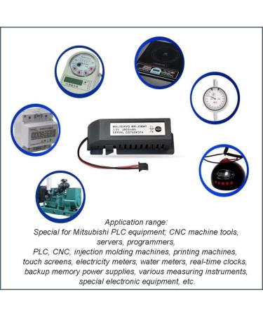 Buy 4 Pack 3.6V 2000mAh MR-J3BAT Non-Rechargeable Li-ion Battery for ER6VC119A/B MELSERVO MR70 - International Shipping Available - Buy Online on GoSupps.com
