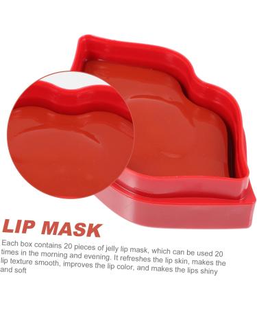 FRCOLOR 20 Pieces Lip Masks for Lip Care Moisturizing Lip Films for Women for Lip Lines Revitalizing Dry Lips Red - Buy Online on GoSupps.com