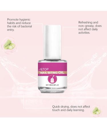Anti Nail Biting Polish Anti Nail Biting Nail Oil - Nail Care No Bite Nail Polish Nail Biter Stopper Safe & Effective Solution Stop Biting Nails for Kids - Buy Online on GoSupps.com