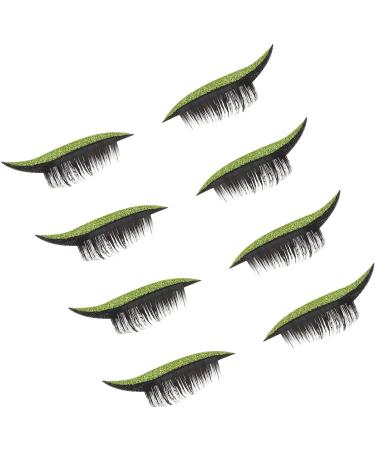  minkissy 16 Pairs False Eyelash Stickers Eyelash Stickers Eyeliner Stickers for Girls' Eyes Cosmetics False Eyelashes Green Ribbon Green Eyelash Stickers Decorate Plastic - Buy Online on GoSupps.com