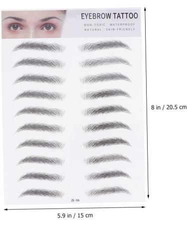 2pcs 3d Eyebrow Stickers Flower Hair Clips for Women Eyebrow Tool 6d Transfer Stickers Water Proof - Buy Online on GoSupps.com