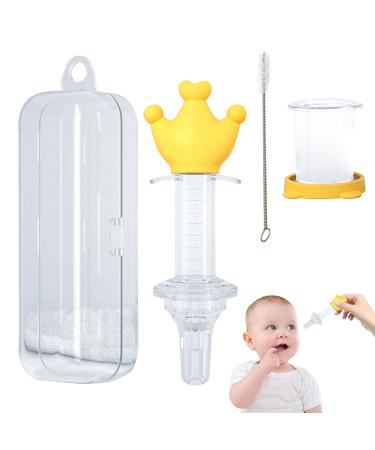 Baby injection for medication medication dispenser for - oral medicine droppers for sweet - medical pacifier for newborns feeding utensils for wobblo yellow